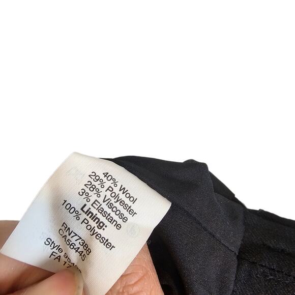 J Crew Skirt Wool Skirt Womens A Line Wool Skirt 4 Black Skirt Mini Skirt NEW - Picture 8 of 8